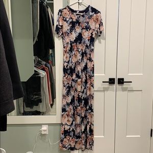 Maternity maxi dress - pink blush S